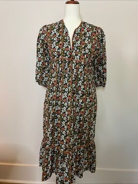 Saint Geraldine Flower Dress w Pockets  - Sz S